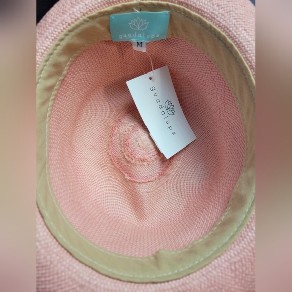 Quadalupe Free people hat fedora Wana Panama Pink Women\'s Size M‎ main image 4